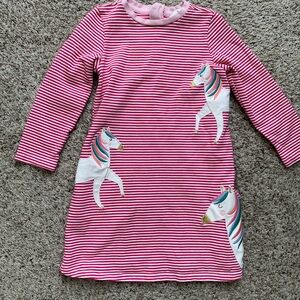 Striped Pink Unicorn Dress